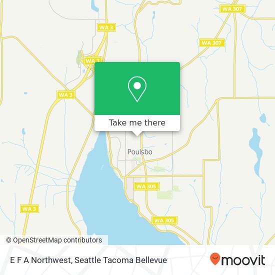 Mapa de E F A Northwest