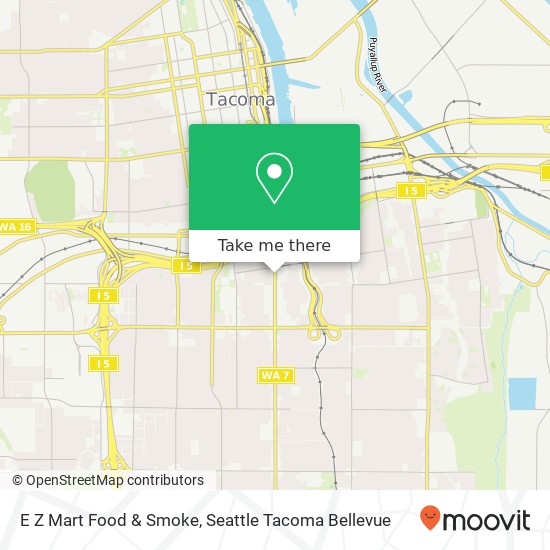 E Z Mart Food & Smoke map