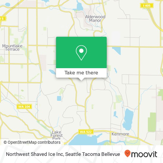 Northwest Shaved Ice Inc map