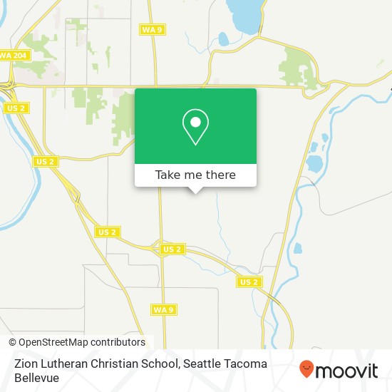 Mapa de Zion Lutheran Christian School