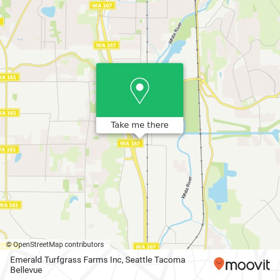 Mapa de Emerald Turfgrass Farms Inc