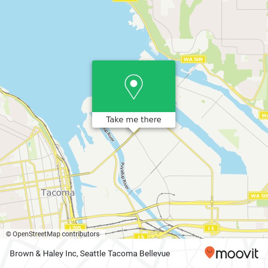 Brown & Haley Inc map