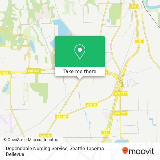 Dependable Nursing Service map