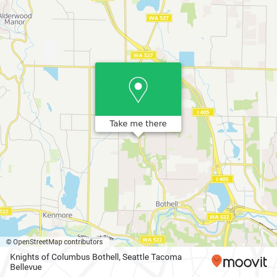 Knights of Columbus Bothell map