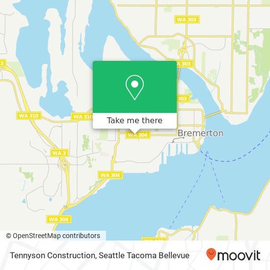 Tennyson Construction map