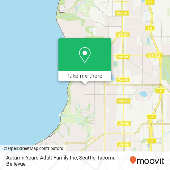 Autumn Years Adult Family Inc map