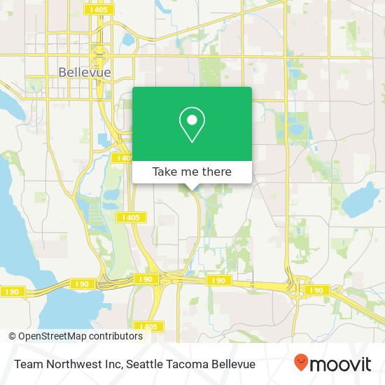 Team Northwest Inc map