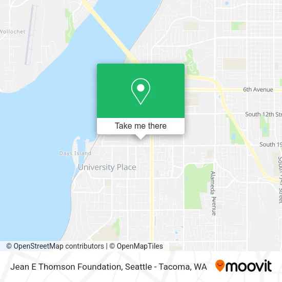 Jean E Thomson Foundation map