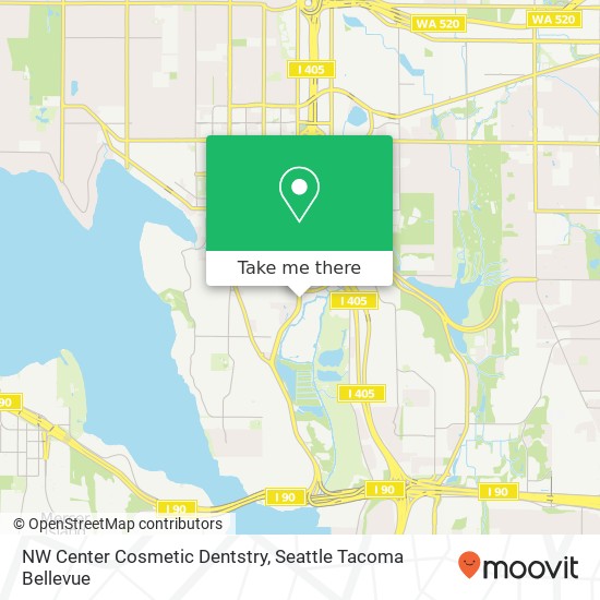 NW Center Cosmetic Dentstry map