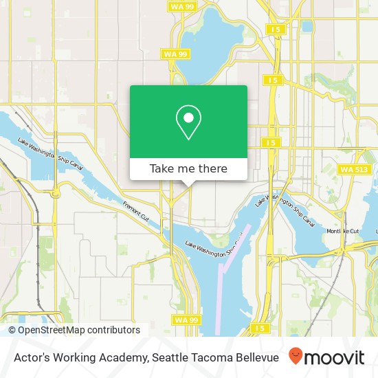 Actor's Working Academy map