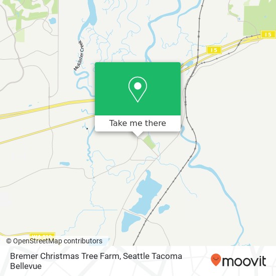Mapa de Bremer Christmas Tree Farm