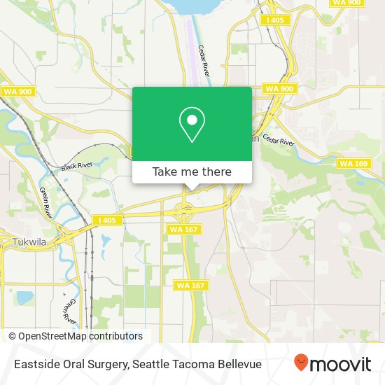 Eastside Oral Surgery map