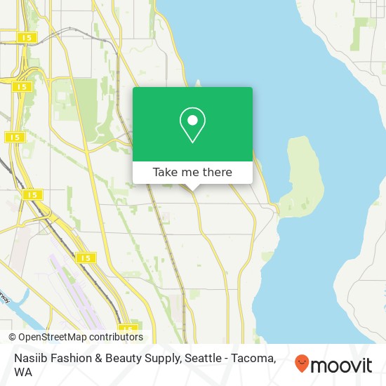 Mapa de Nasiib Fashion & Beauty Supply