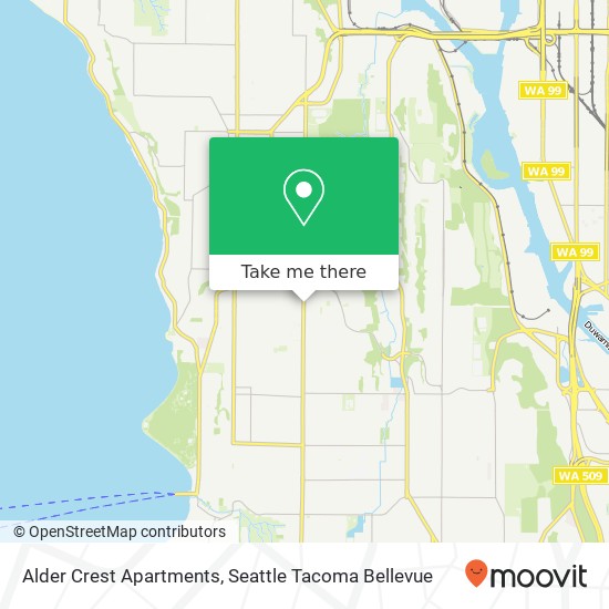 Alder Crest Apartments map