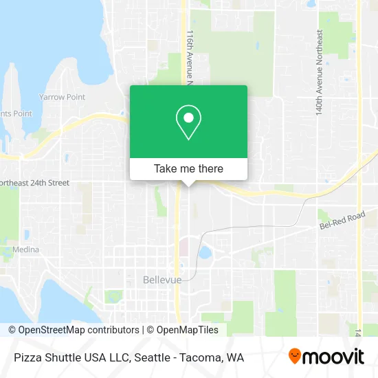 Mapa de Pizza Shuttle USA LLC