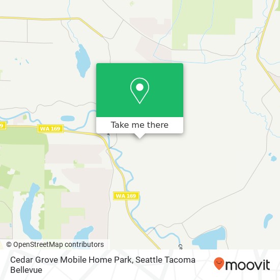 Mapa de Cedar Grove Mobile Home Park