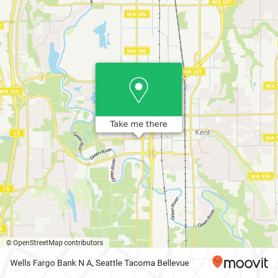 Mapa de Wells Fargo Bank N A