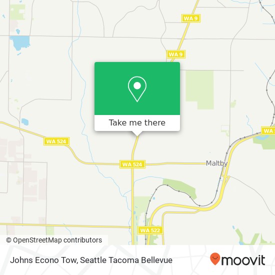 Johns Econo Tow map