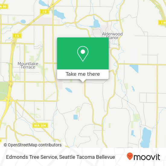 Mapa de Edmonds Tree Service