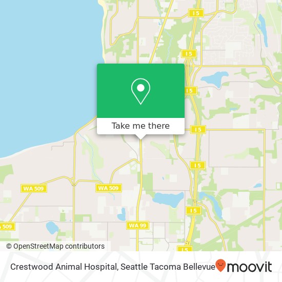 Crestwood Animal Hospital map