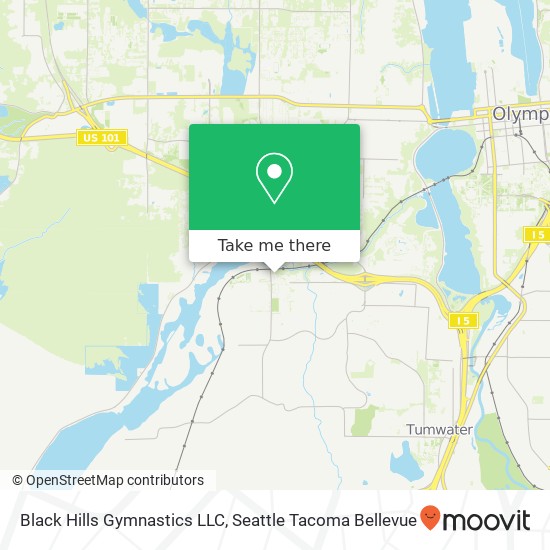 Black Hills Gymnastics LLC map