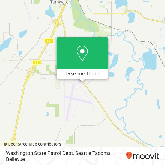 Washington State Patrol Dept map