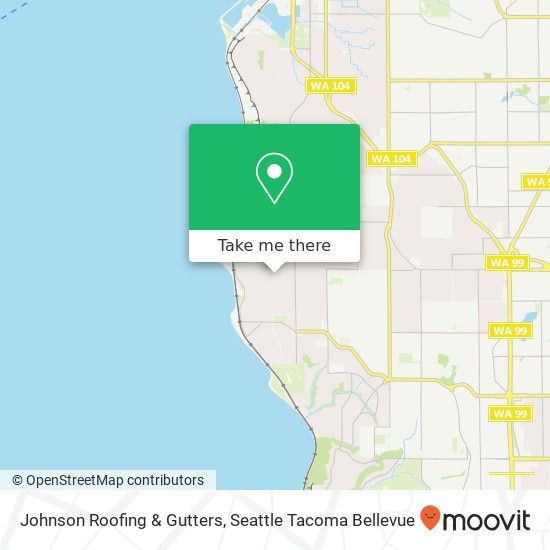 Mapa de Johnson Roofing & Gutters