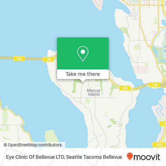 Mapa de Eye Clinic Of Bellevue LTD