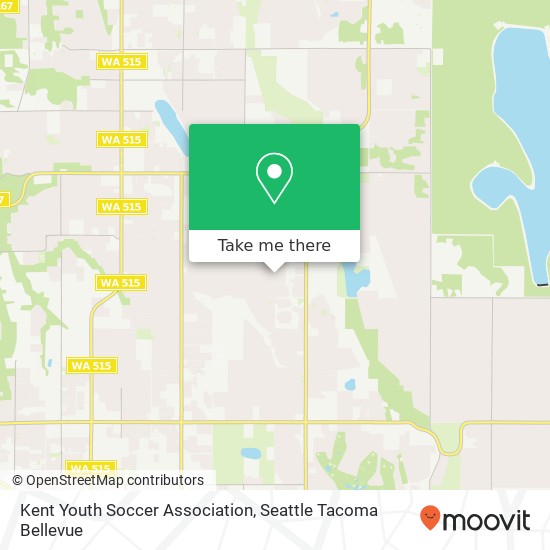 Kent Youth Soccer Association map