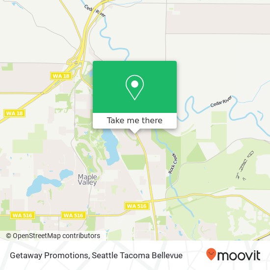 Mapa de Getaway Promotions