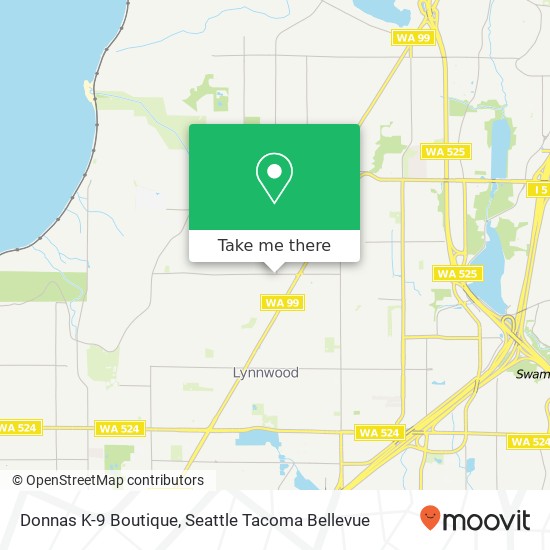 Mapa de Donnas K-9 Boutique