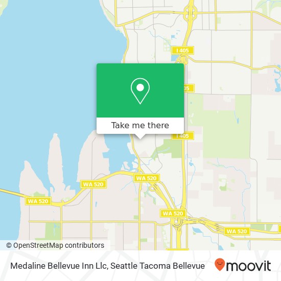 Medaline Bellevue Inn Llc map