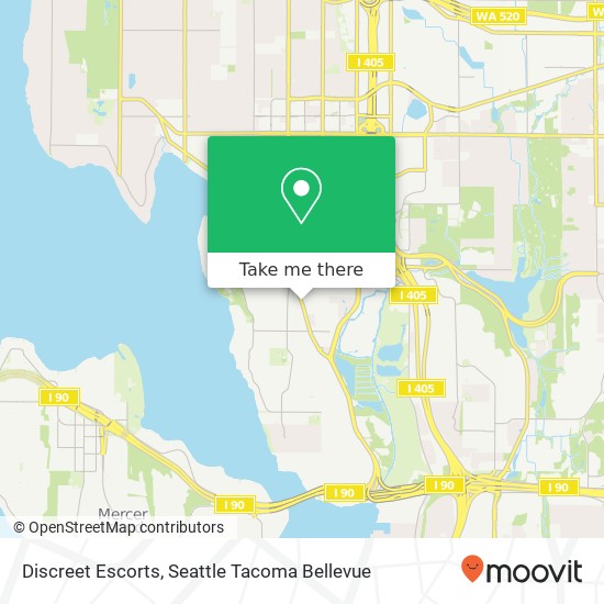 Discreet Escorts map