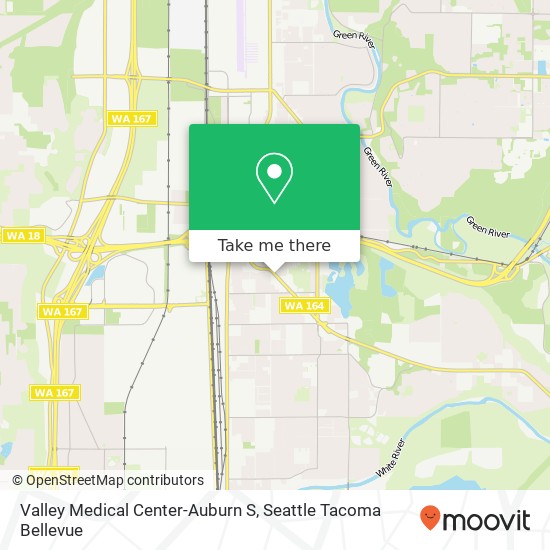 Valley Medical Center-Auburn S map