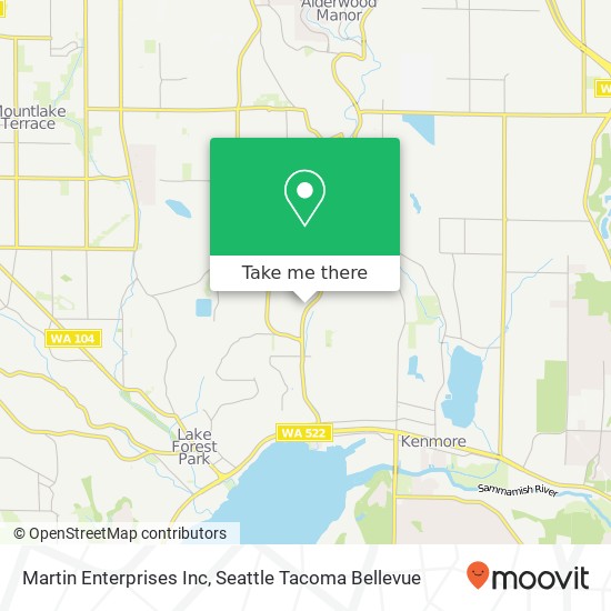 Martin Enterprises Inc map