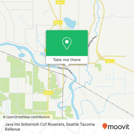 Mapa de Java Inn Snhomish Cof Roasters