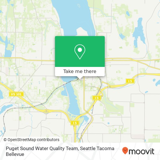 Puget Sound Water Quality Team map