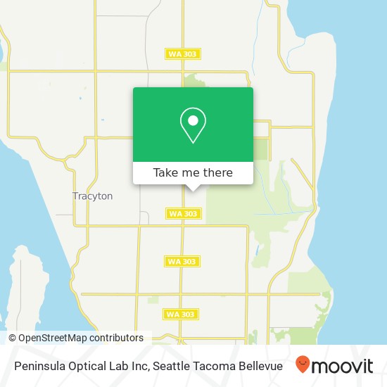 Mapa de Peninsula Optical Lab Inc