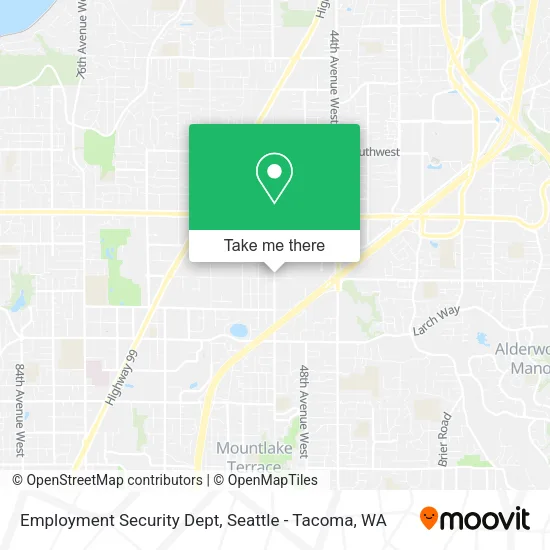 Mapa de Employment Security Dept