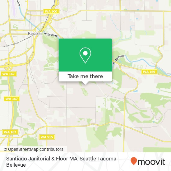 Mapa de Santiago Janitorial & Floor MA