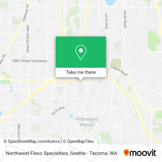 Mapa de Northwest Flexo Specialties