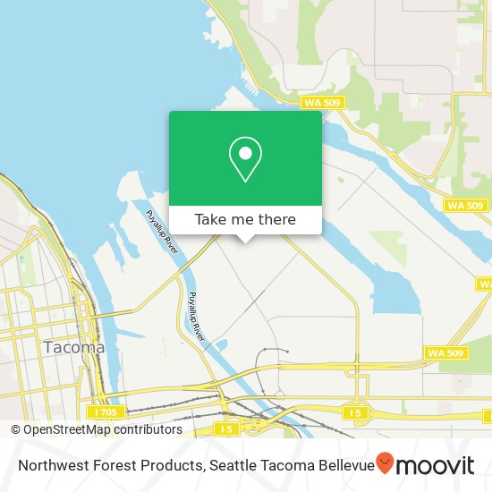 Northwest Forest Products map
