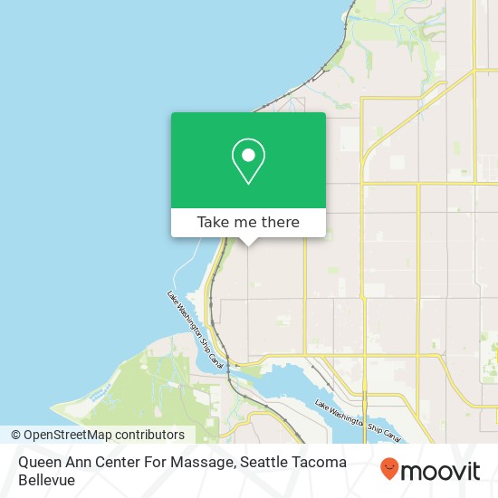 Mapa de Queen Ann Center For Massage