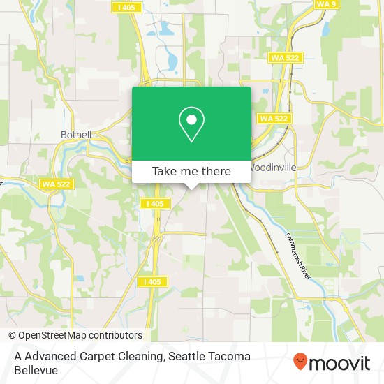 A Advanced Carpet Cleaning map