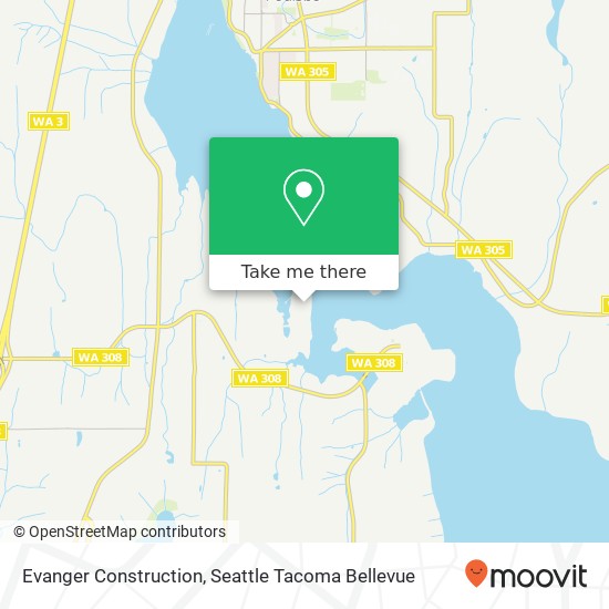 Evanger Construction map