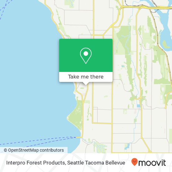 Interpro Forest Products map