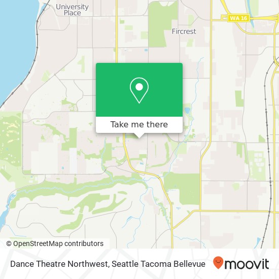 Dance Theatre Northwest map