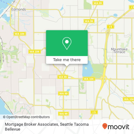 Mortgage Broker Associates map