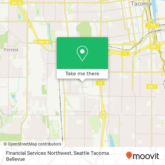 Financial Services Northwest map