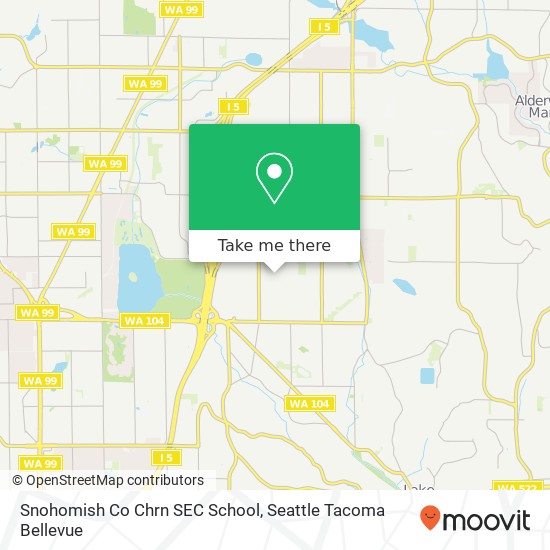 Snohomish Co Chrn SEC School map